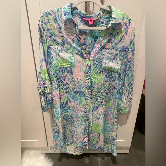 Lilly Pulitzer Natalie Beach/Pool Coverup Size XS - Picture 3 of 5